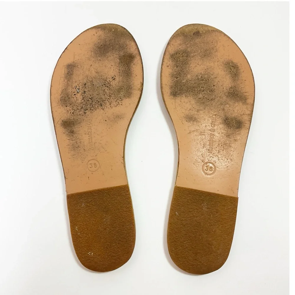 Ancient Greek Sandals Xanthi Strappy Rainbow Slides Sandals - Picture 8 of 8